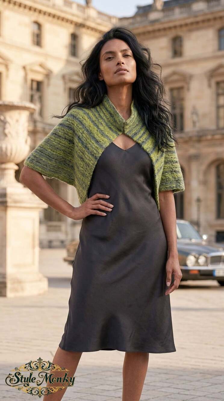 Free People Free Love Shrug Green Knit Cropped Bolero